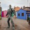 Ultron Muscle Chest Costume for Men Printed Jumpsuit with Mask and Boot Tops